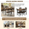 Dining Table and Chairs 4 Seater Solid Wood Room Kitchen Furniture Dining Set