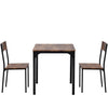6Pcs Dining Table & Chairs Set Kitchen Furniture With Storage Bench Space-Saving