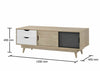 Scandinavian Style TV Unit Stand 120cm Media Cabinet + Drawers Oak Grey