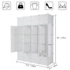 Cube DIY Plastic Storage Wardrobe Shoe Organizer Shelves Unit Hanging Cabinet UK