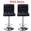 1/2pcs Faux Leather Bar Stools Breakfast Kitchen Chair Chrome Swivel Bar Stools