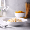 Set of 4 White Pasta Bowls Serving, Cereal & Dessert Dishes Dishwasher Safe