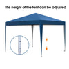 3X3m Pop-up Gazebo Marquee Canopy Outdoor Garden Party Wedding Tent Blue