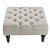 Large Fabric Buttoned Ottoman Chesterfield Coffee Table Side Table Footstool UK