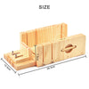 DIY Wood Loaf Soap Mould Silicone Mold Cake Making Tool Wooden Box+Slicer Cutter