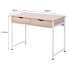 Modern Computer Desk Laptop PC Table 2 Drawers Desktop Workstation 100x50cm