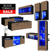 Modern Living Room Set Cupboard Stand Gloss TV Unit Cabinet Furniture Wall Shelf