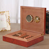 Cedar Wood Wooden Lined Cigar Humidor Humidifier Hygrometer Case Box Brown NEW