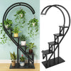 5Tier Half Heart Shape Shelving Shelf Plant Storage Display Metal Stand Bookcase