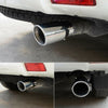 2X 75mm Chrome Stainless Steel tube Car Tail Exhaust Pipe Tip Trim End Muffler