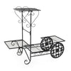Bicycle Style Corner Flower Stand Craft Bonsai Frame Plant Pot Rack Home Garden