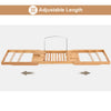 Bath Caddy Tray Bamboo Bathtub Organizer Tablet Holder Adjustable Bamboo