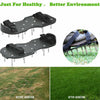 NEW! Black Garden Lawn Aerating Shoes Sandals Grass Aerator 29x13cm Spikes Shoes