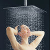 Round Square Stainless Steel Showerhead Rainfall Shower Head Rain Shower Chrome