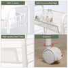 3 Tier Multi-purpose Trolley Cart Rolling Mesh Storage Rack Shelf with Wheel New