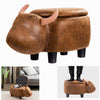 Animal Storage Ottoman Foot Rest Stool Padded Seat Upholstered Ride-on Ottomans
