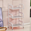 Trolley Shelves 3-layer beauty frame Toughened Glass Shelves Hair Beauty Salon