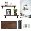 Wood Floating Shelf Wall Mounted Storage Shelving Display Rack for Kitchen Home