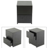 Black Chest of Drawers Bedside Table Side Corner Table Cabinet Drawers Bedroom