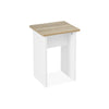 Folding Mobile Drop Leaf Dining Table Set w/4 Stools Dining Kitchen Wooden&White