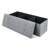 Folding Storage Ottoman Bench Flipping Lid Footstool Large Toy Storage Box