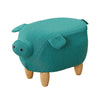 Luxury Small Padded Upholstered Footstool Ottoman Pouffe Stool Wooden Seat Suede
