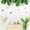 Summer Green Leaf Wall Sticker Background Living Room Art Home Decals DIY UK