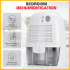 Electric Air Dehumidifier Silent Desiccant Moisture Dryer Auto-off 500ml White