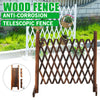 Arched Freestanding Trellis Wooden Extendable Garden Screen Fence 100CM Fencing