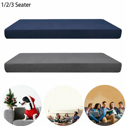 Seats Waterproof Stretchy Sofa Seat Cushion Cover Couch Slipcovers Protector New