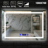 Bathroom Mirror Light up Large Wall led Mirror illuminated Heated With Bluetooth