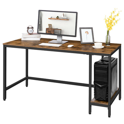 HOOBRO Computer Desk Large Office Desk Sturdy Writing Table Workstation Vintage