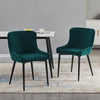 2X Velvet Dining Chairs Diamond Seat Padded Kitchen Dining room Chairs CLIPOP