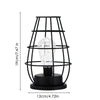 Retro Table Lamp Geometric Wire Industrial LED Light Bulb Bedside Desk Light UK