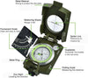 Pocket Professional Military Army Metal Sighting Compass Clinometer Camping UK