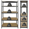 5 Tier Bays Metal Shelving Unit Storage Racking Shelves Garage Warehouse Shed UK