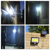 100 LED Solar Powered PIR Motion Sensor Garden Wall Lights Security Outdoor Lamp