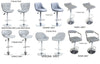 2 x GREY EXECUTIVE GAS LIFT BAR STOOLS, BREAKFAST KITCHEN BAR ETC, 6 DESIGNS