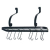Iron Hanging Pot Pan Rack Hooks Storage Shelf Kitchen Ceiling Saucepan Holder