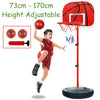 170cm Adjustable Free Standing Basketball Hoop Net Kids Backboard Stand Rack Set