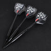 3PCS Black Professional Tungsten Darts Set Steel Tip Nylon Shaft Flight with Bag