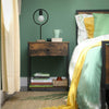 ndustrial Vintage Bedside Table Storage Cabinet with Drawer Household Furniture