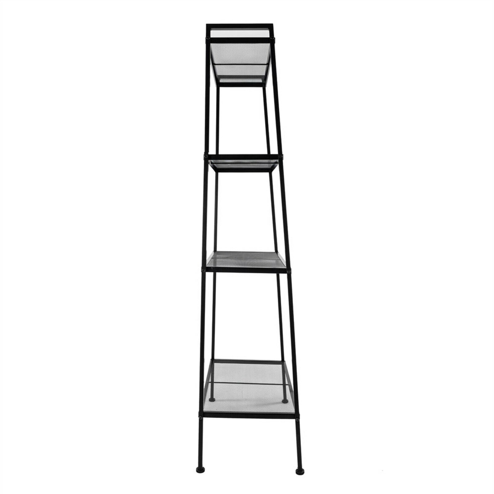 Widen 4-Tier Ladder Shelf Bookcase Bookshelf Plant Flower Stand Storage Metal