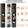 Cube 6 Tier Tall Wood Bookcase Shelf Shelving Display Storage Unit 180cm