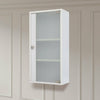 Bathroom Cabinet White Wooden Single Door Wall Mounted Unit Storage Shelf Rack