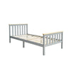 Single Bed Wooden Frame Solid Pine for Adults Kids Wood Slat Support