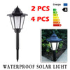 LED Garden Lights Lamp Post Solar Powered Lantern Patio Pathway Walkway Outdoor