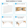 Mondeer 2/3 Folding Portable Lightweight Massage Table Salon Beauty Tattoo Couch
