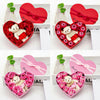 6 Colors Artificial Soap Rose Flower Bouquet Bear Wedding Valentine's Day Gift