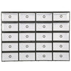 20x Stackable Plastic Shoe Storage Boxes Drawer Clear Foldable Durable Organiser